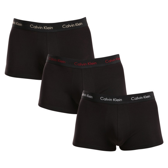 3PACK Мъжки боксерки Calvin Klein черено (U2664G-NOU)