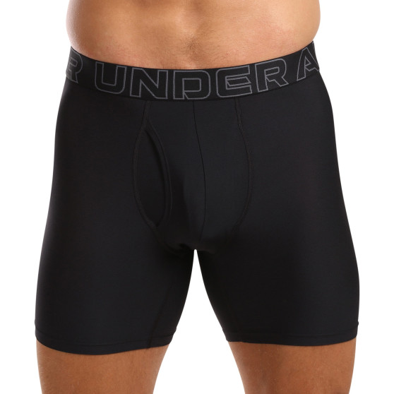 3PACK Мъжки боксерки Under Armour черено (1383884 001)