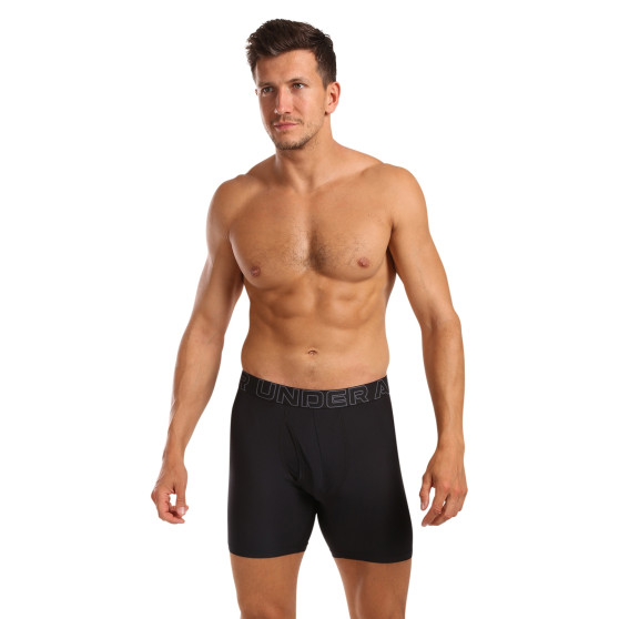 3PACK Мъжки боксерки Under Armour черено (1383884 001)