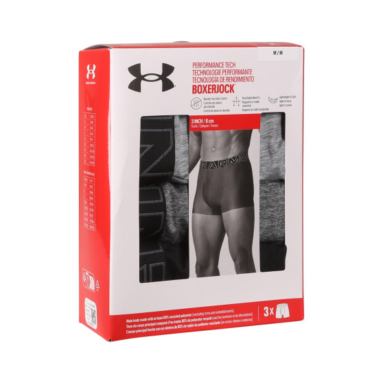 3PACK Мъжки боксерки Under Armour многоцветен (1383882 035)