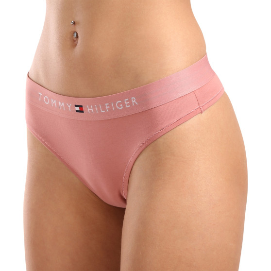 Дамски стрингове Tommy Hilfiger извънгабаритен pink (UW0UW04146 TJ5)