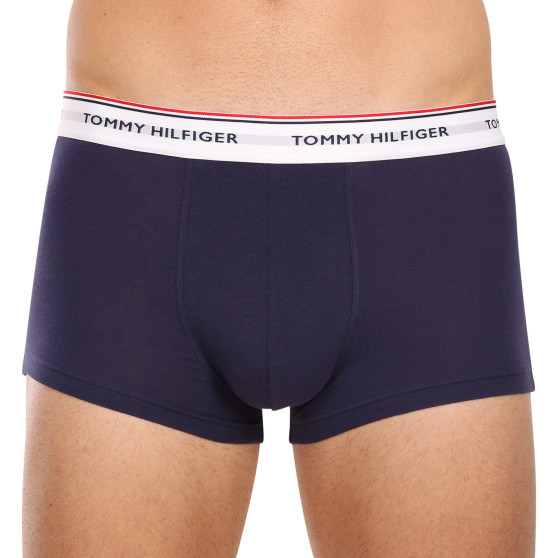 3PACK Tommy Hilfiger Мъжки боксерки oversize тъмно сини (1U87905252 05G)