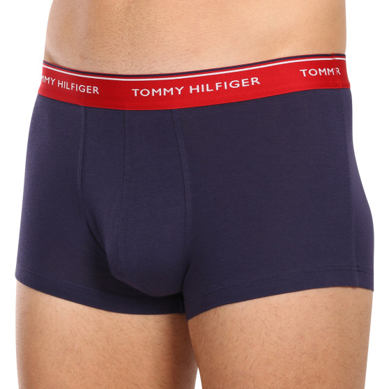 3PACK Tommy Hilfiger Мъжки боксерки oversize тъмно сини (1U87905252 05G)