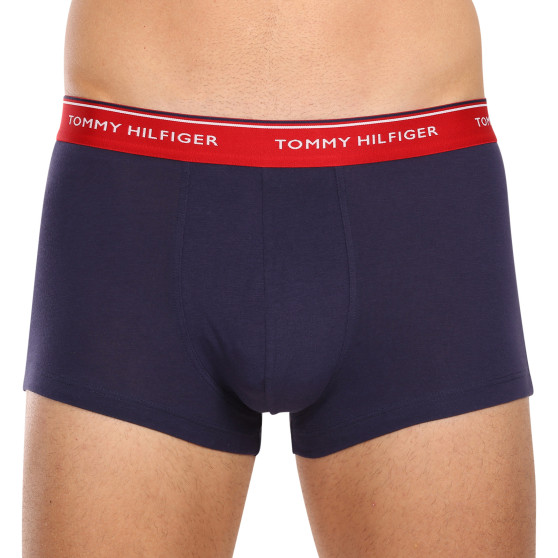 3PACK Tommy Hilfiger Мъжки боксерки oversize тъмно сини (1U87905252 05G)