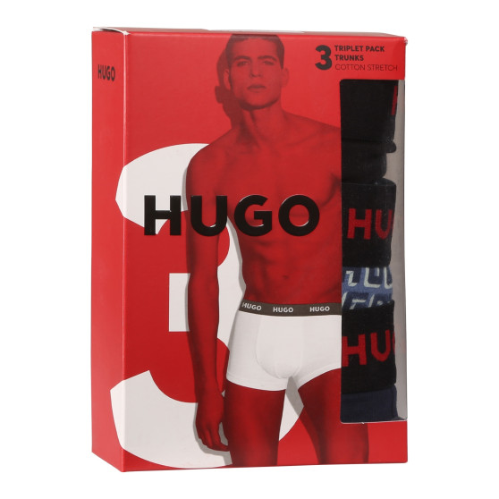 3PACK Мъжки боксерки HUGO многоцветен (50517894 975)