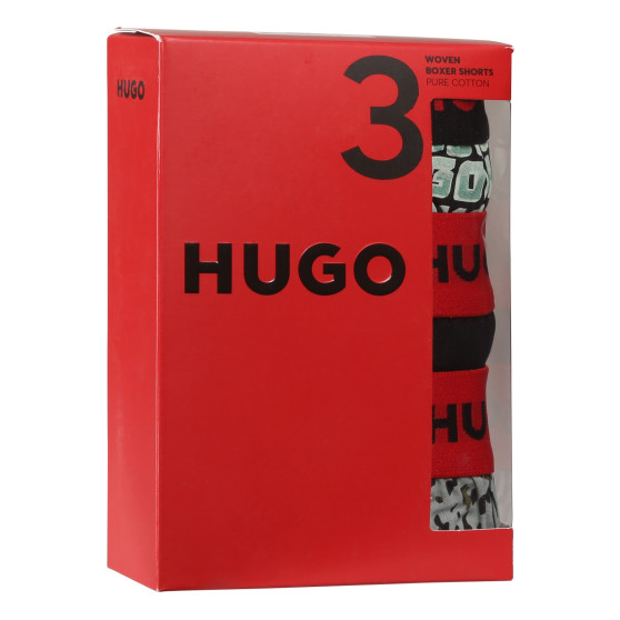 3PACK Мъжки боксерки HUGO многоцветен (50518079 972)