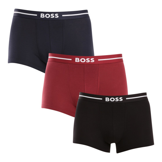 3PACK Мъжки боксерки BOSS многоцветен (50517833 972)