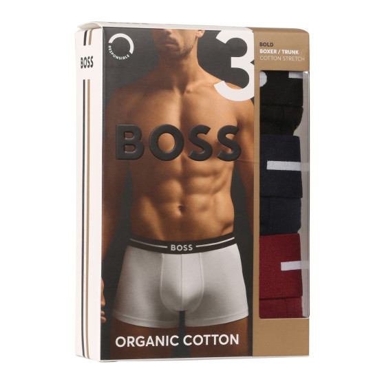 3PACK Мъжки боксерки BOSS многоцветен (50517833 972)