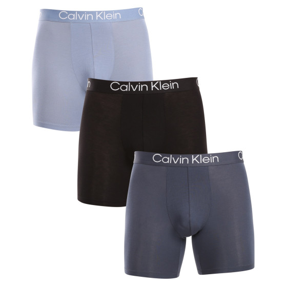 3PACK Мъжки боксерки Calvin Klein многоцветен (NB3188A-PU5)