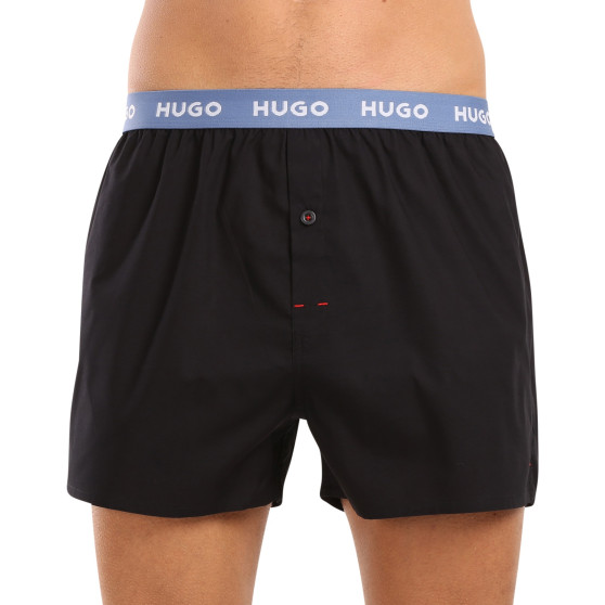 3PACK Мъжки боксерки HUGO черено (50518079 961)