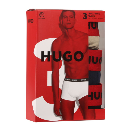 3PACK Мъжки боксерки HUGO многоцветен (50517878 962)