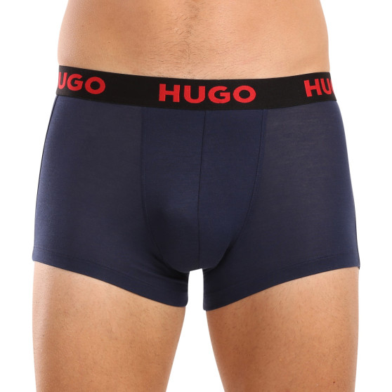 3PACK Мъжки боксерки HUGO многоцветен (50496723 982)