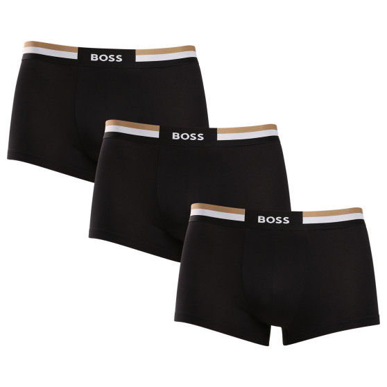 3PACK Мъжки боксерки BOSS черено (50516542 001)