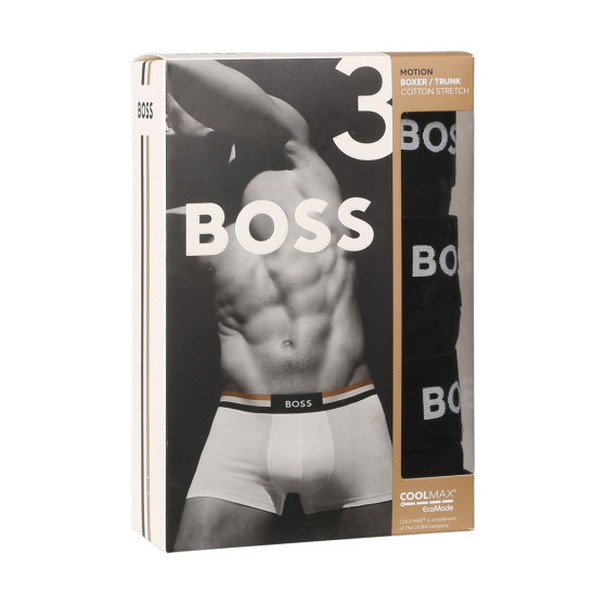 3PACK Мъжки боксерки BOSS черено (50516542 001)