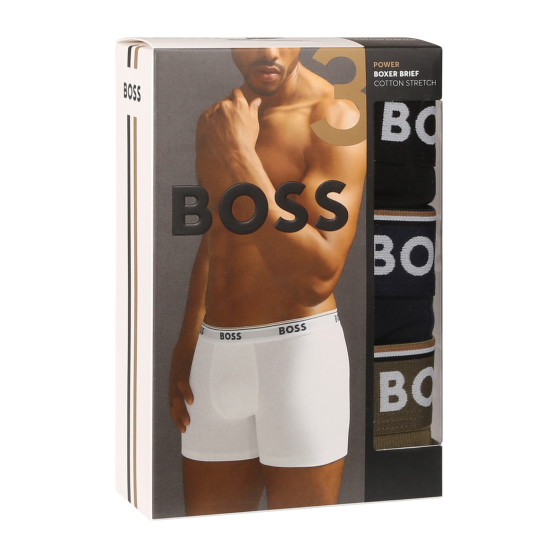 3PACK Мъжки боксерки BOSS многоцветен (50517828 983)