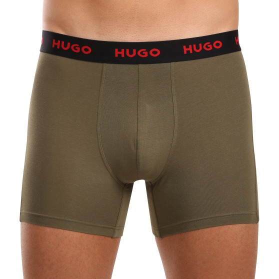 3PACK Мъжки боксерки HUGO многоцветен (50517887 978)