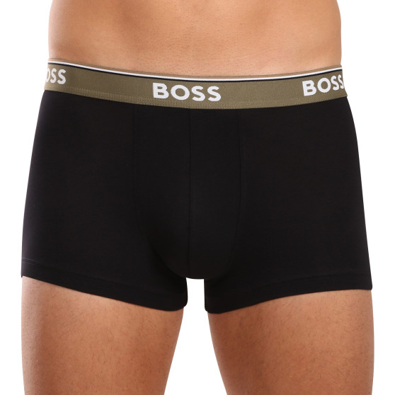 3PACK Мъжки боксерки BOSS черено (50517827 980)