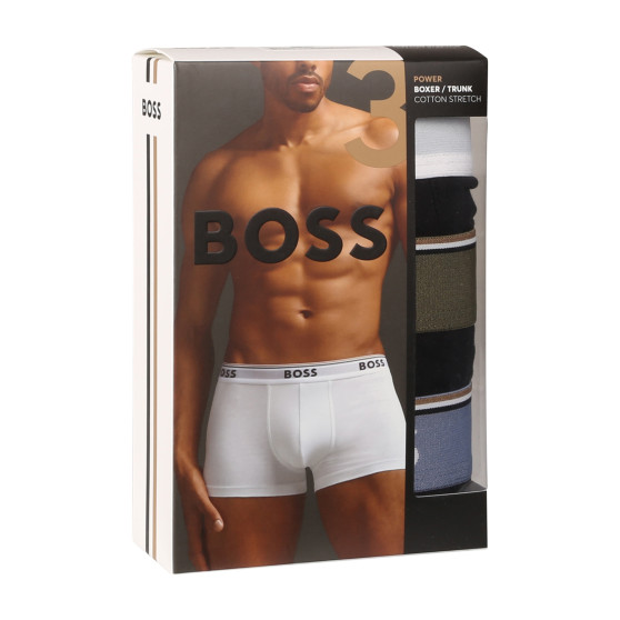 3PACK Мъжки боксерки BOSS черено (50517827 980)