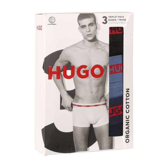 3PACK Мъжки боксерки HUGO многоцветен (50517883 970)