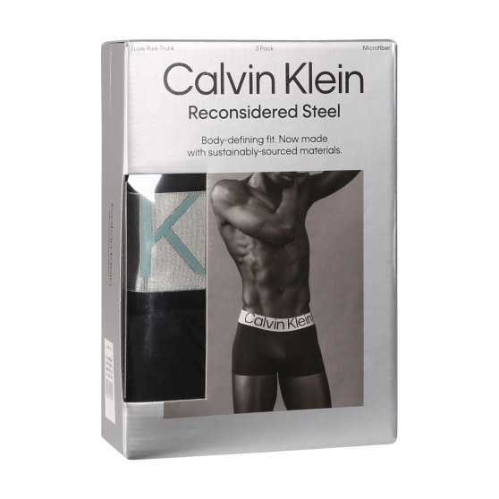 3PACK Мъжки боксерки Calvin Klein черено (NB3074A-QTE)