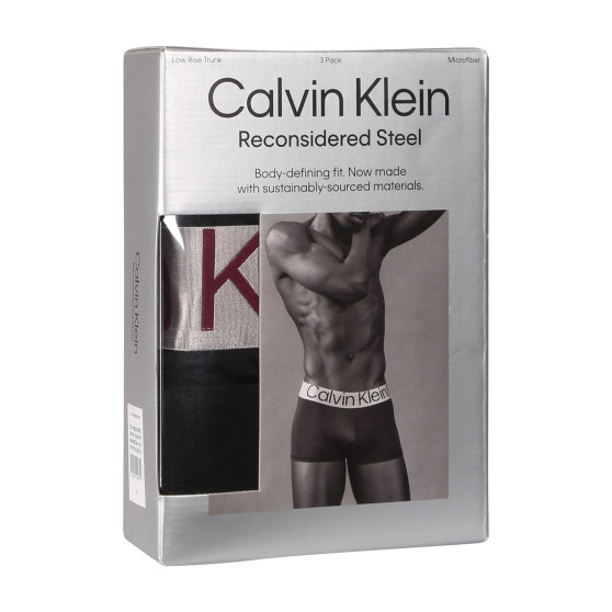 3PACK Мъжки боксерки Calvin Klein черено (NB3074A-MJ3)