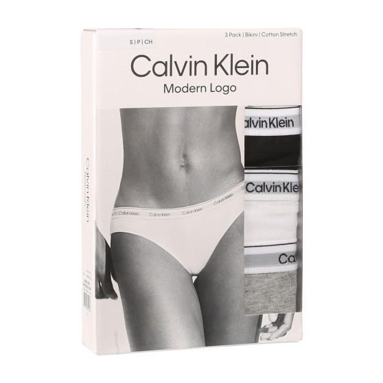 3PACK дамски бикини Calvin Klein multicolour (QD5207E-NPA)