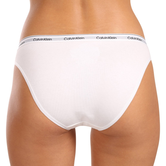 3PACK дамски бикини Calvin Klein бяла (QD5207E-100)