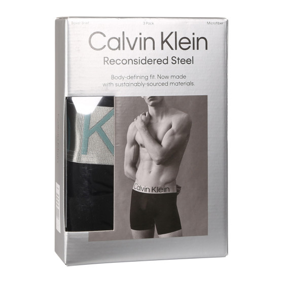 3PACK Мъжки боксерки Calvin Klein черено (NB3075A-QTE)