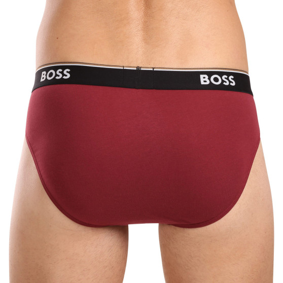 3PACK мъжки слипове BOSS черено (50510679 001)