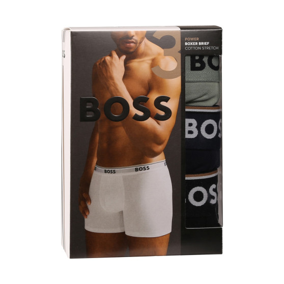 3PACK Мъжки боксерки BOSS многоцветен (50517828 970)