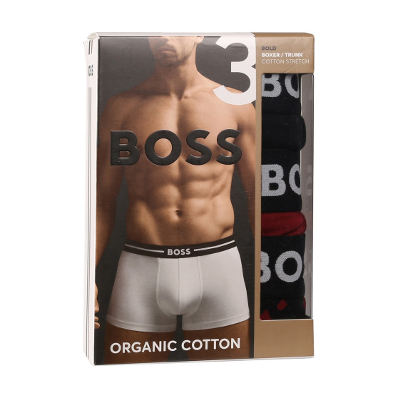 3PACK Мъжки боксерки BOSS многоцветен (50517836 977)