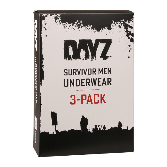 3PACK Мъжки боксерки DAYZ черено (DZ001)