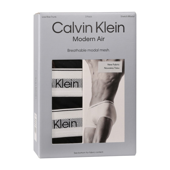 3PACK Мъжки боксерки Calvin Klein черено (NB3956A-UB1)