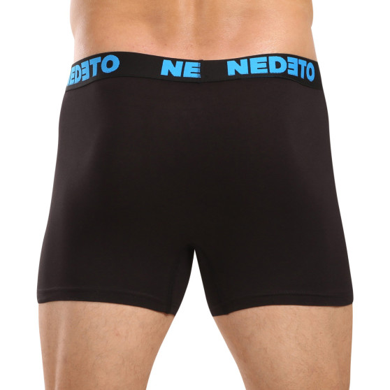 5PACK Мъжки боксерки Nedeto черено (5NB003)