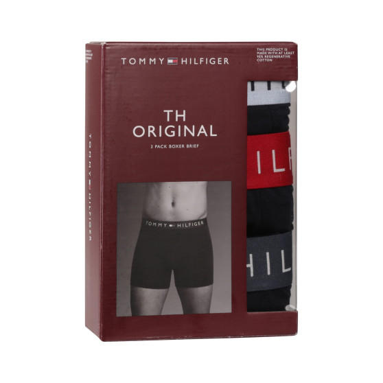 3PACK Мъжки боксерки Tommy Hilfiger тъмно синьо (UM0UM03431 0R1)