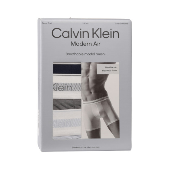 3PACK Мъжки боксерки Calvin Klein многоцветен (NB3954A-PS9)