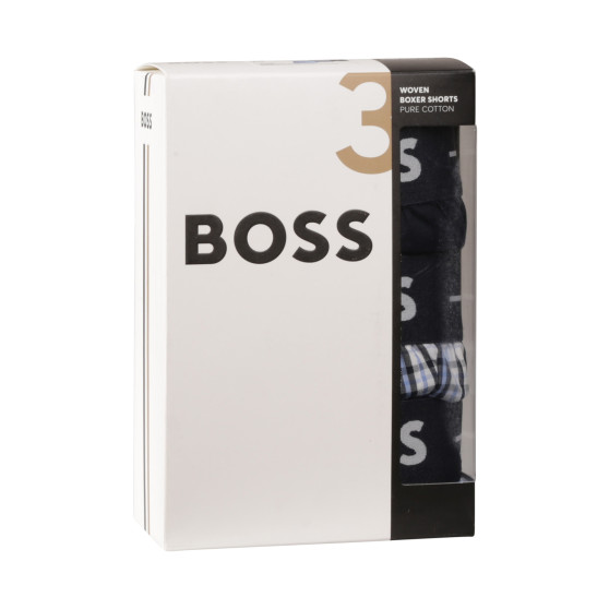 3PACK Мъжки боксерки BOSS многоцветен (50505677 460)