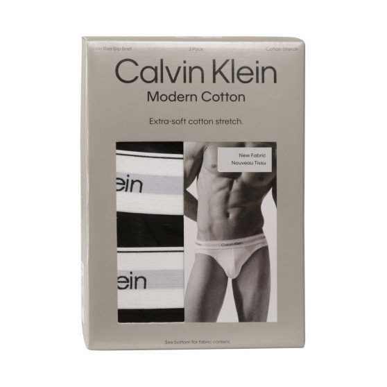 3PACK мъжки слипове Calvin Klein черено (NB2568A-UB1)