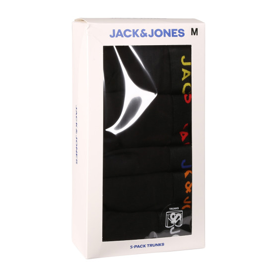 5PACK Мъжки боксерки Jack and Jones черено (12242494)