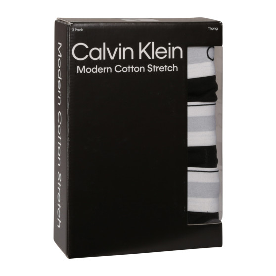 3PACK Мъжки стрингове Calvin Klein черено (NB3226A-001)