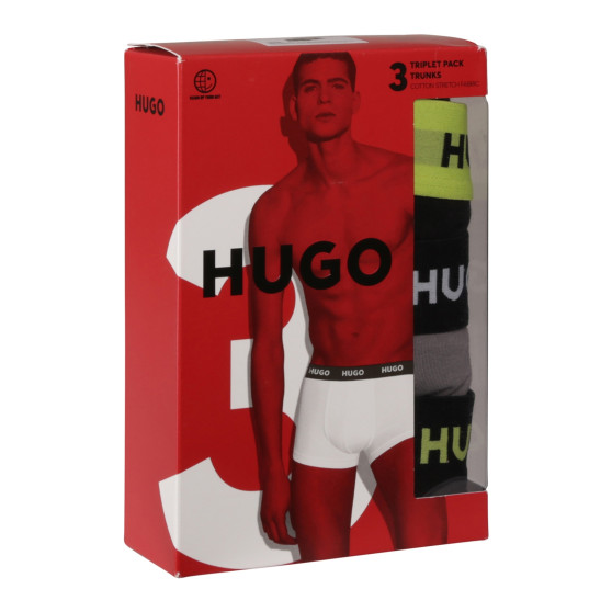 3PACK Мъжки боксерки HUGO многоцветен (50517878 986)