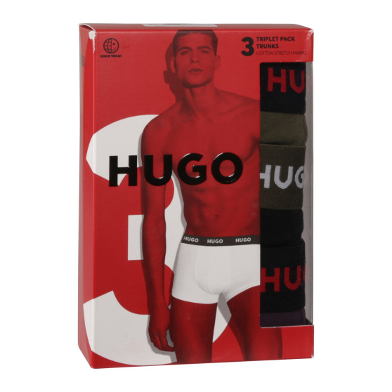 3PACK Мъжки боксерки HUGO многоцветен (50517878 987)