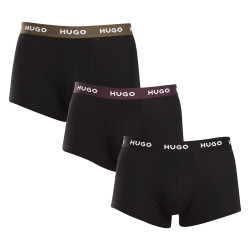 3PACK Мъжки боксерки HUGO черено (50517878 988)