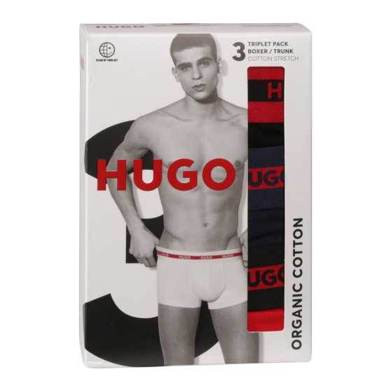 3PACK Мъжки боксерки HUGO многоцветен (50517883 960)