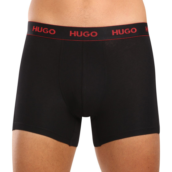 3PACK Мъжки боксерки HUGO черено (50517886 991)