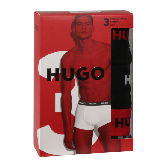 3PACK Мъжки боксерки HUGO многоцветен (50517894 980)