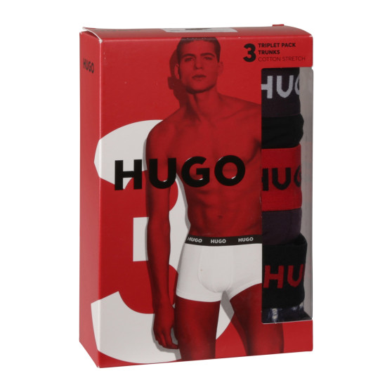 3PACK Мъжки боксерки HUGO многоцветен (50517894 982)