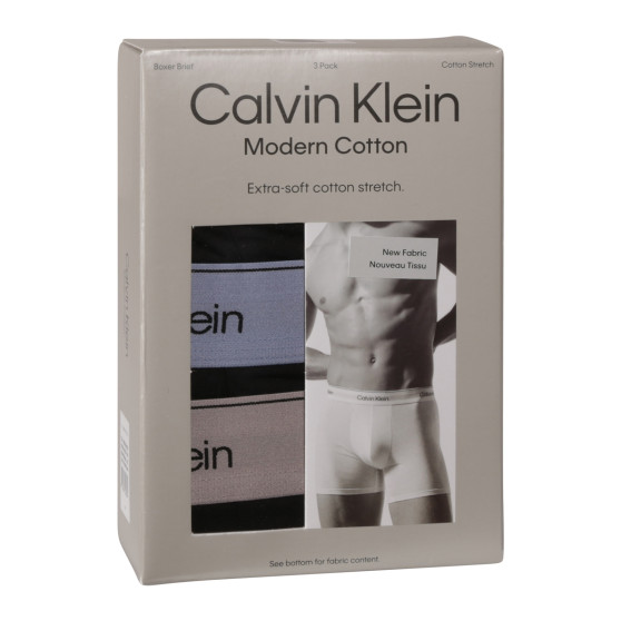 3PACK Мъжки боксерки Calvin Klein черено (NB3964A-U2Y)