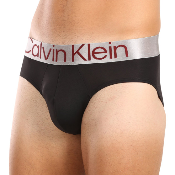 3PACK мъжки слипове Calvin Klein черено (NB3073A-Q09)