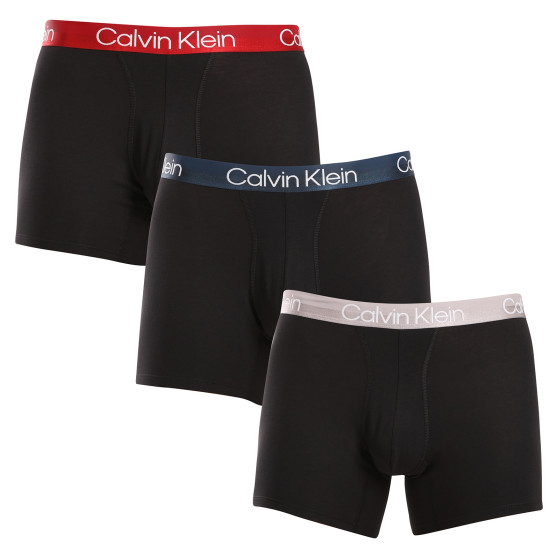 3PACK Мъжки боксерки Calvin Klein черено (NB2971A-PZI)